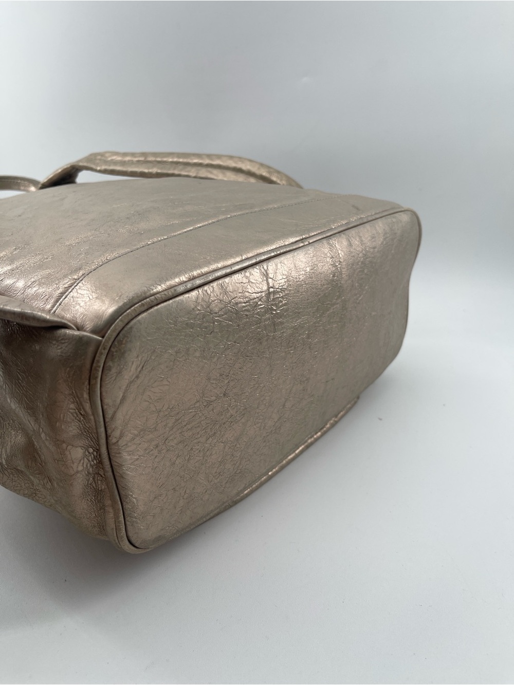 MCM Rucksack Metalic Gold Backpack - Picture 4 of 15